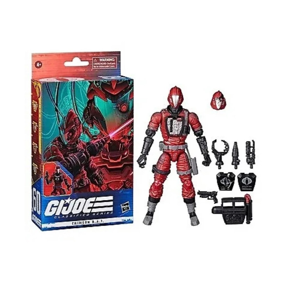 G.I. Joe Classified Series #60 CRIMSON B.A.T. Action Figure Red Factory Sealed